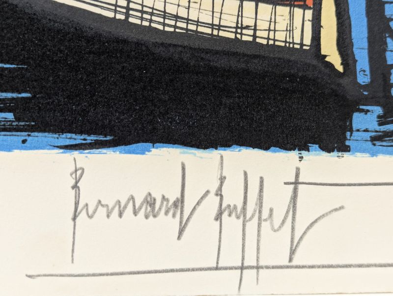 Saint-Tropez, les yachts (Lithographie) - Bernard BUFFET