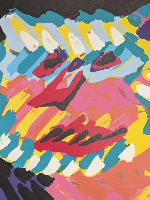 Pink Cat (Lithograph) - Karel APPEL