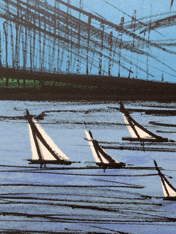 La baie de Saint-Tropez (Lithograph) - Bernard BUFFET
