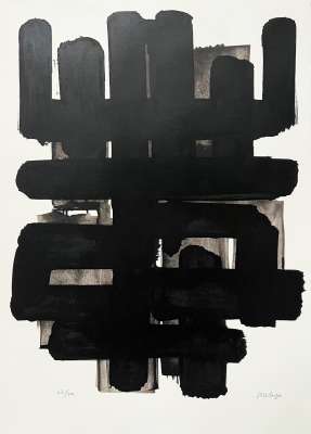 Lithographie n°3 (Litografía) - Pierre  SOULAGES
