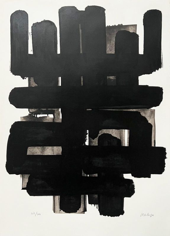 Lithographie n°3 (Litografía) - Pierre  SOULAGES