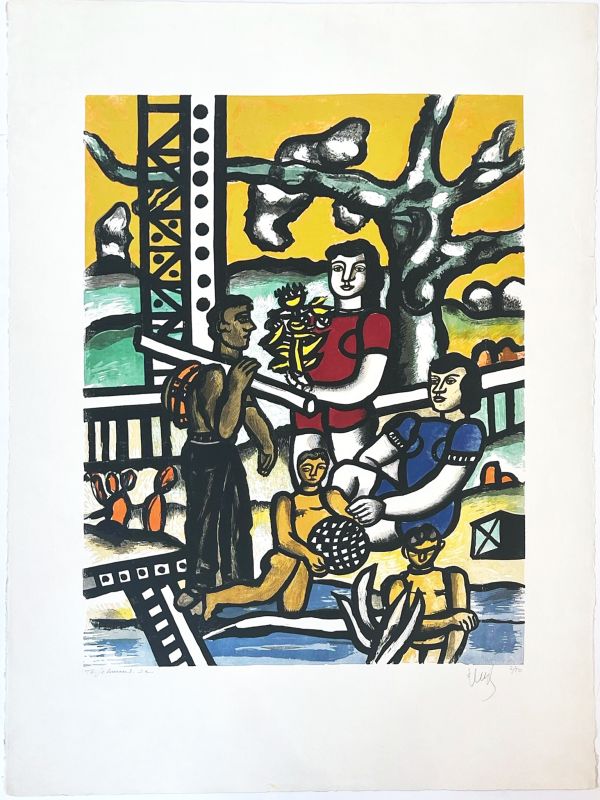 Le campeur (Grabado) - Fernand LEGER