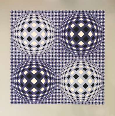 Abad (Serigrafía) - Victor  VASARELY