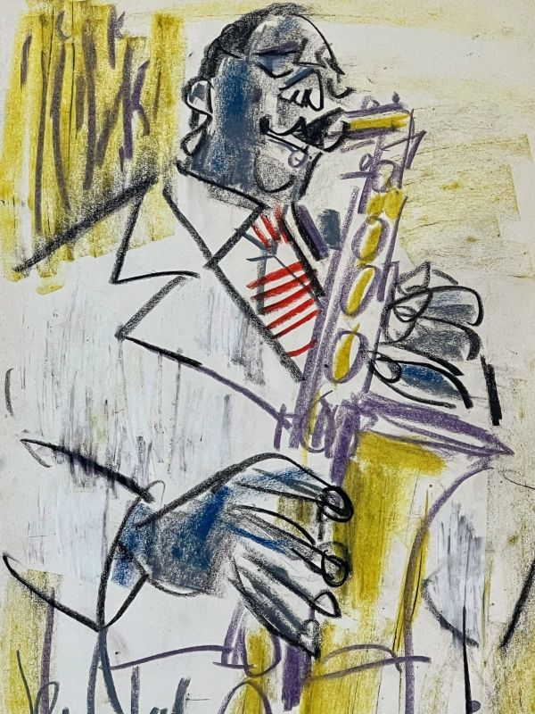 Saxofonista (Dibujo (moderno)) -  GEN PAUL