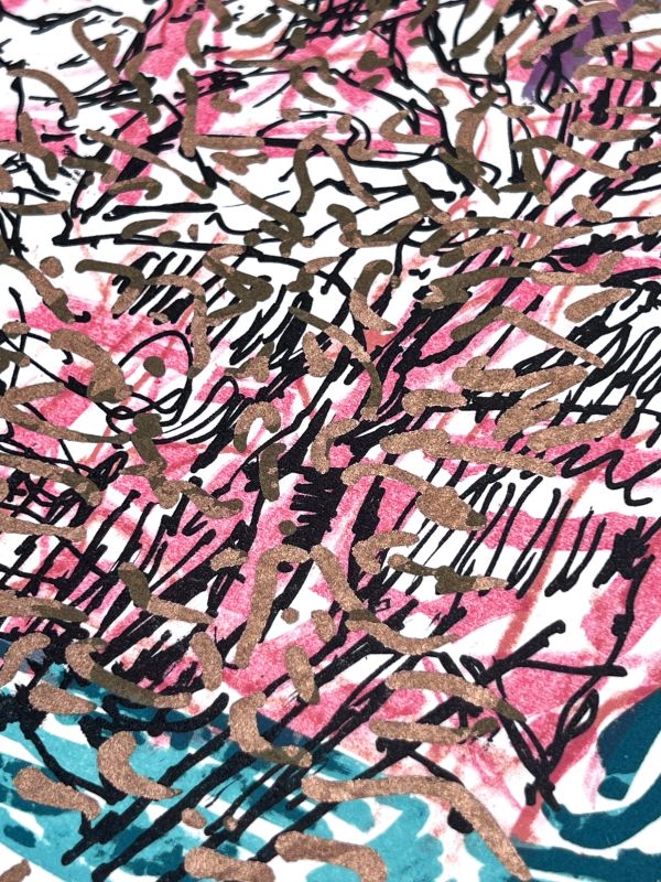 Las estaciones de Saint-Cyr-en Arthies n.&ordm; 2, Les Hautes Grouettes (Litografía) - Jean-Paul RIOPELLE