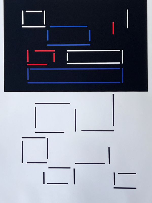 Composición geométrica (Serigrafía) - Geneviève CLAISSE