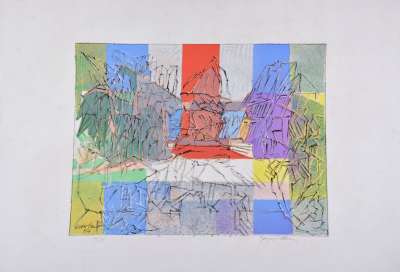 Le pigeonnier normand (Lithographie) - Jacques VILLON