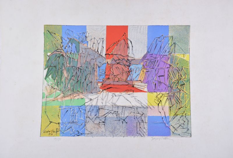 Le pigeonnier normand (Litografía) - Jacques VILLON