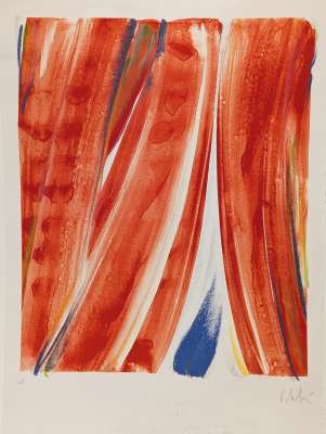 Le Rideau rouge (S&eacute;guier) (Lithographie) - Olivier DEBRE