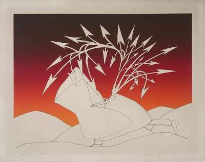Reading a newspaper (Lithograph) - Jean-Michel FOLON