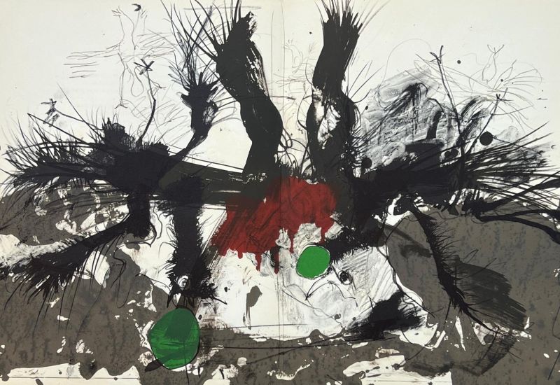 Les Oiseaux morts (Lithographie) - Paul REBEYROLLE