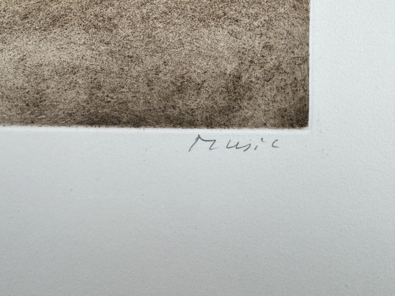 Becco di Mezzodi (Etching and aquatint) — Zoran MUSIC — Signature detail