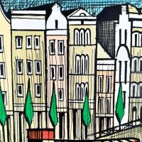 El Singel Amsterdam (Litografía) — Bernard BUFFET — Vista de detalle