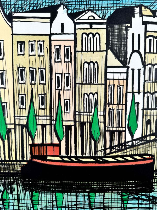 El Singel Amsterdam (Litografía) — Bernard BUFFET — Vista de detalle