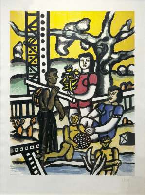 Le campeur (Bois gravé) - Fernand LEGER