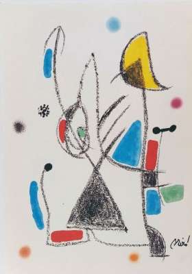 Maravillas con variaciones acrósticas en el jardín de Miró XVI (Lithograph) - Joan  MIRO