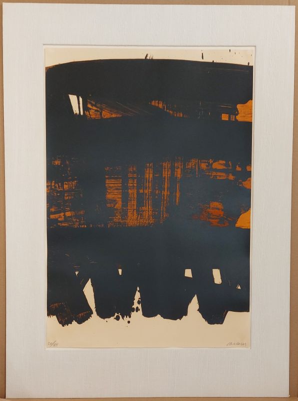 Lithografie Nr. 22 (Farblithographie) - Pierre  SOULAGES