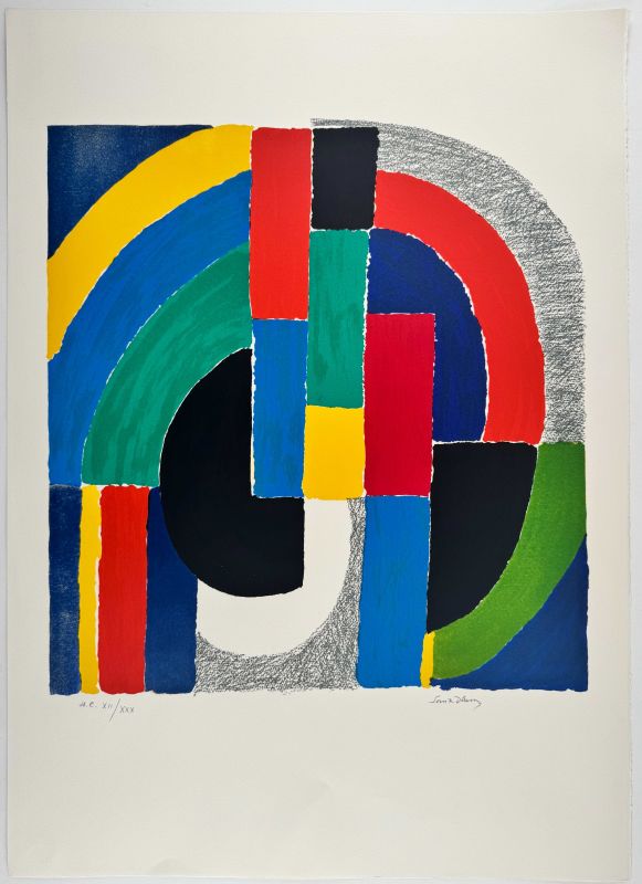 Black Sun (Lithograph) - Sonia DELAUNAY