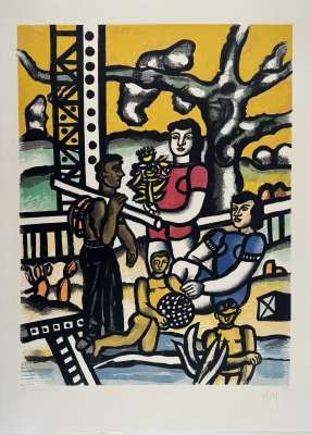 The Camper (Wood engraving) - Fernand LEGER