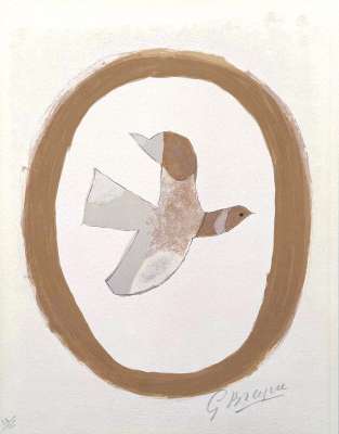 Der Vogel des Sandes (Farblithographie) - Georges BRAQUE