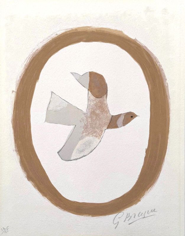 Der Vogel des Sandes (Farblithographie) - Georges BRAQUE