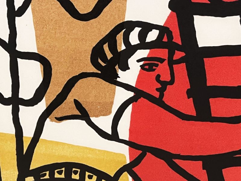 Les constructeurs (Litografía) - Fernand LEGER