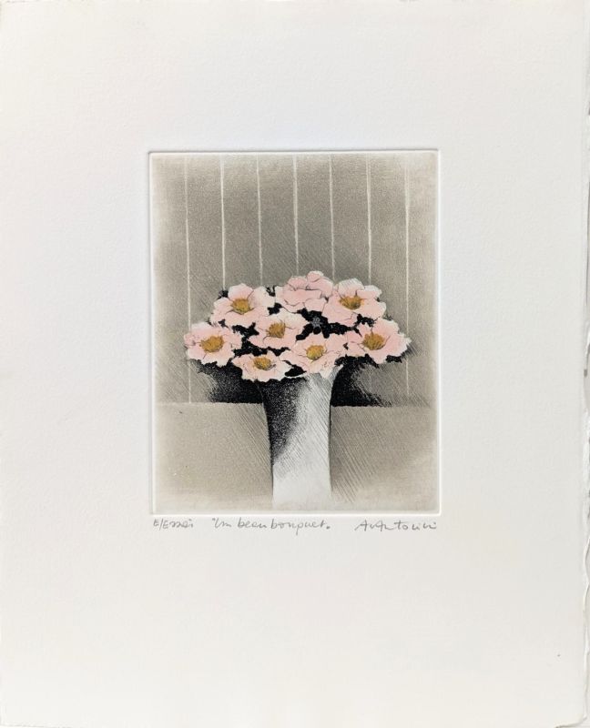 Un beau bouquet (Aquatinte) - Annapia ANTONINI