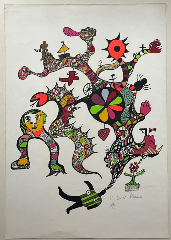 La machine à rêver (Litografía) - Niki DE SAINT PHALLE
