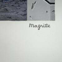 Le dernier cri (Farblithographie) — René MAGRITTE — Detail der Signatur