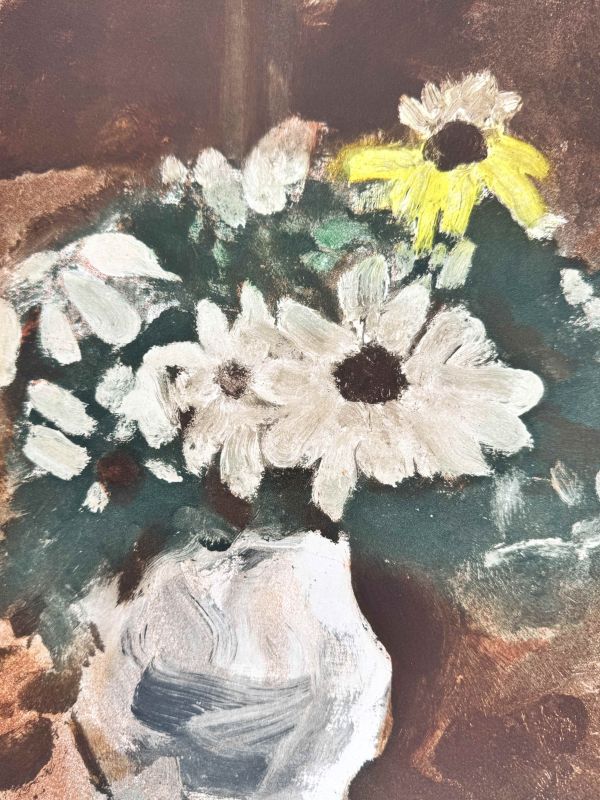 Vase mit gelben Blumen (Radierung) - Georges BRAQUE