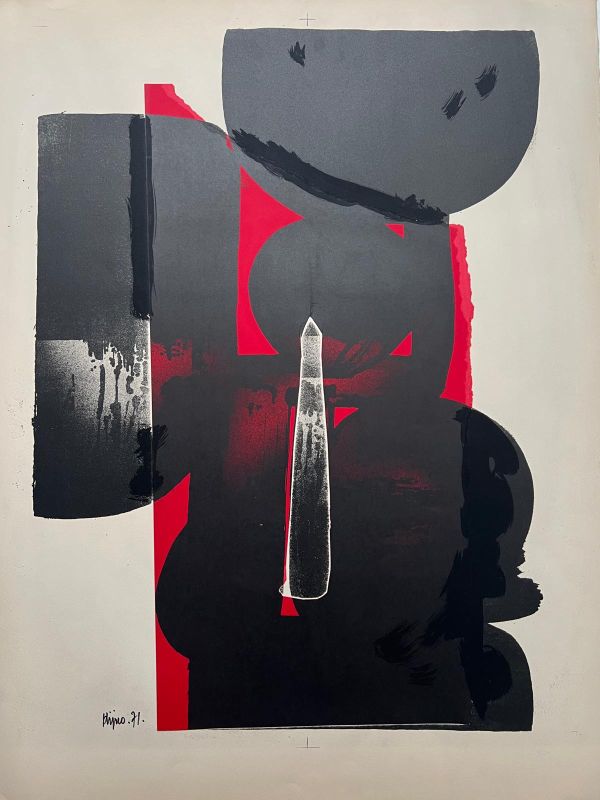 Composition (Lithographie) - LADISLAS KIJNO