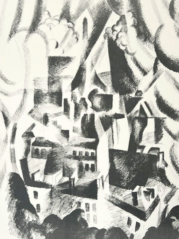 Robert Delaunay (1885-1941) // Fenêtre sur la ville (Farblithographie) -  Artistes Divers