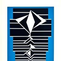 Les années Cinquante (Sérigraphie) — Victor VASARELY — Vue avant