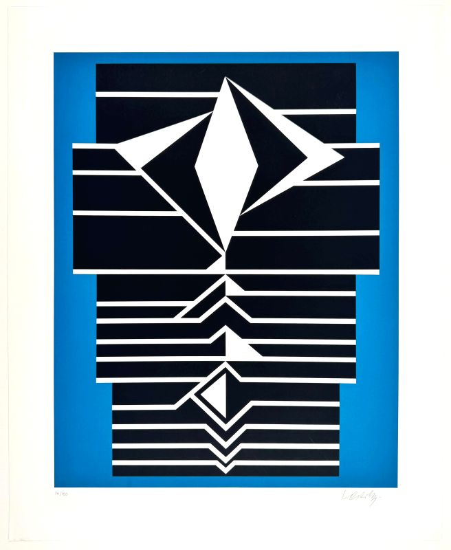 Les années Cinquante (Sérigraphie) — Victor VASARELY — Vue avant