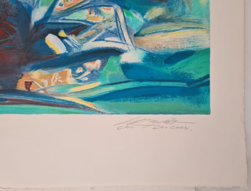 Toute Coude (Lithograph) - Teh-Chun CHU