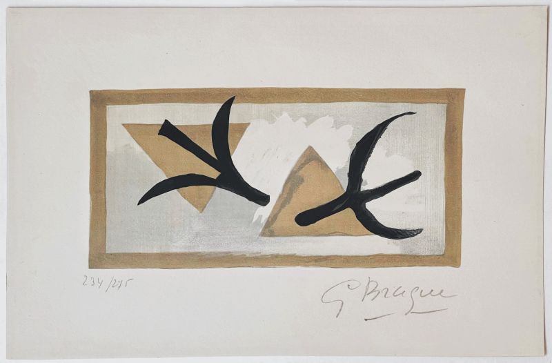 Les Martinets (Lithographie) - Georges BRAQUE