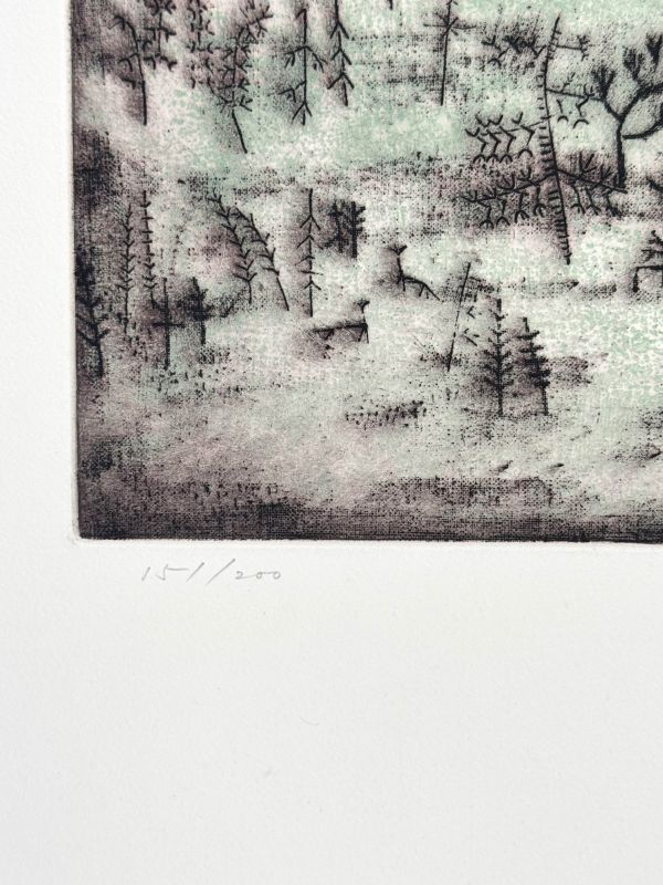 Paysage au soleil (Eau-forte) - Wou-ki  ZAO