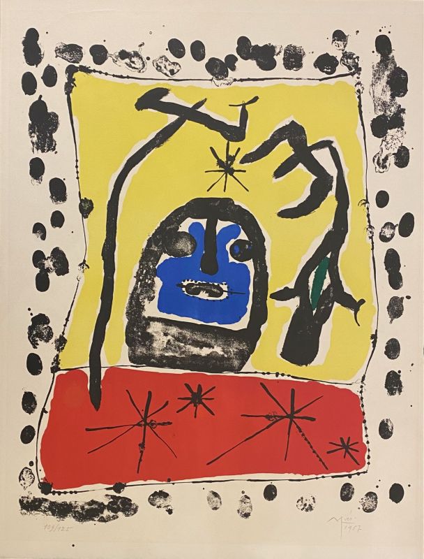 Exposition à la Galerie Matarasso, Nice, 1957 (Farblithographie) - Joan  MIRO