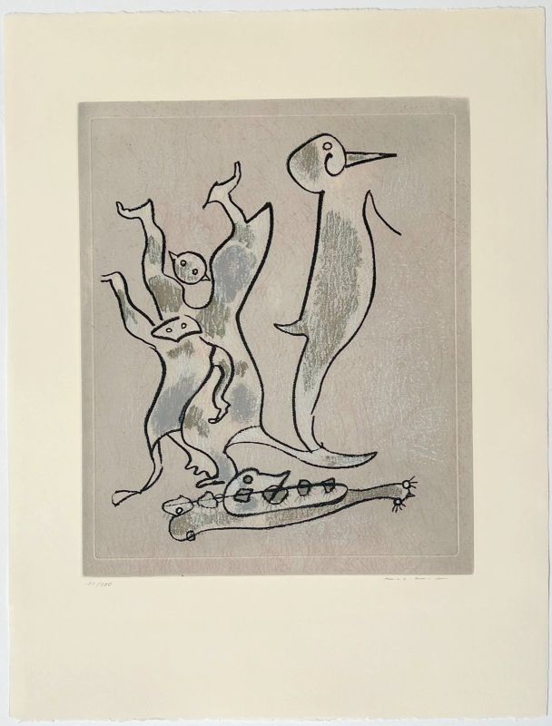 Hunden und Wölfen (Radierung und Aquatinta) - Max ERNST