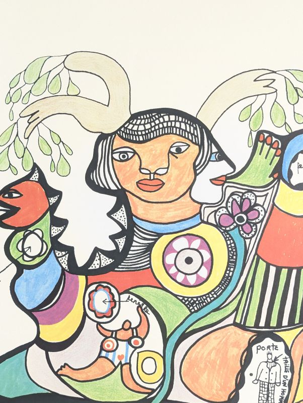 Hommage an das Leben (Offsetdruck) - Niki DE SAINT PHALLE