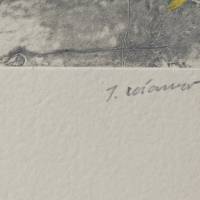 Profil et zone en gris (Stich) — James COIGNARD — Detail der Signatur