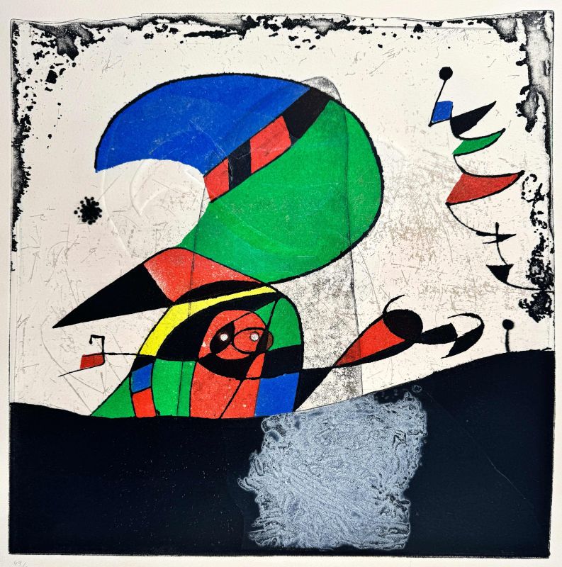 Gaudi IV (Radierung) - Joan  MIRO