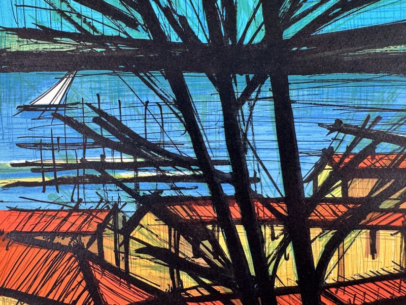Panorama de Saint-Tropez (Lithographie) - Bernard BUFFET