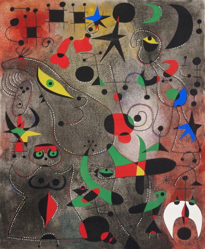 Waking up in the morning (Constellations) (Stencil) - Joan  MIRO