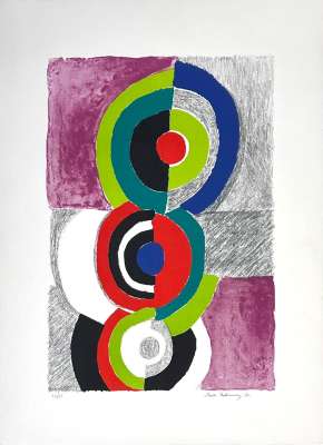 The Three Graces (Lithograph) - Sonia DELAUNAY