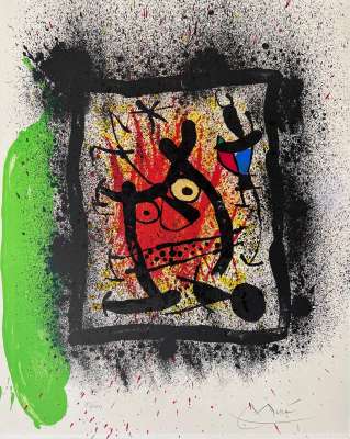 Da Lebenslangliches interview (Lithographie) - Joan  MIRO