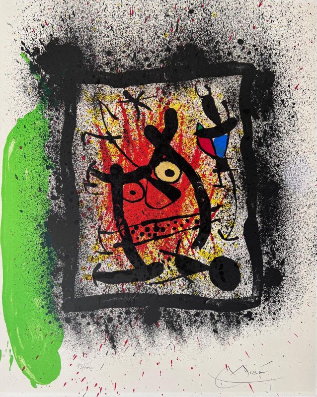 Da Lebenslangliches interview (Lithographie) - Joan  MIRO