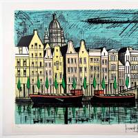 El Singel Amsterdam (Litografía) — Bernard BUFFET — Vista con márgenes