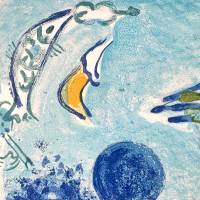 Paysage au Coq (Lithograph) — Marc CHAGALL — Detail view
