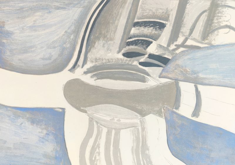 Gran pájaro azul (Litografía) - Georges BRAQUE